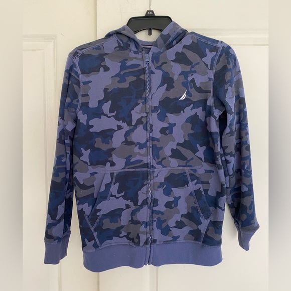 Boys Youth Large 14/16 Nautica Camo Hoodie - Picture 1 of 7